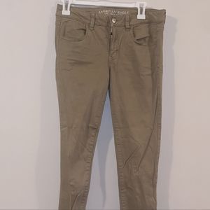 AE Khaki Jeggings
